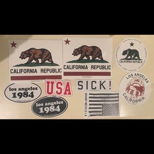 Set of 9 Brandy Melville Stickers